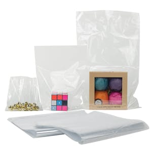 12" L x 8" W 80 Gauge Clear PVC Shrink Bags - Box of 500