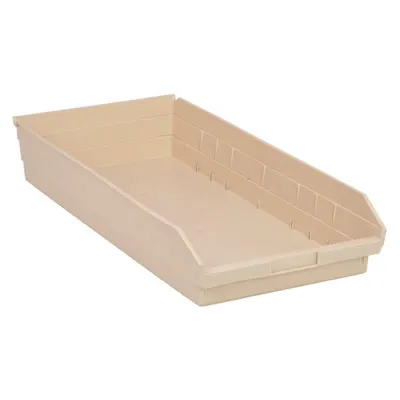 Ivory Quantum® Economy Shelf Bin - 23-5/8" L x 11-1/8" W x 4" Hgt.