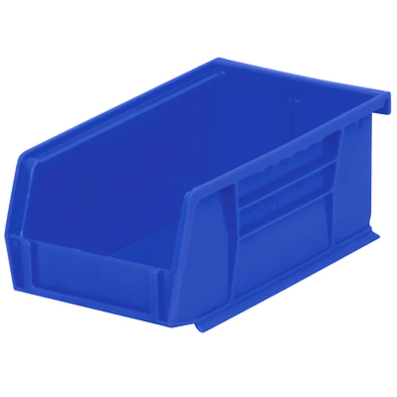 7-3/8" L x 4-1/8" W x 3" Hgt. OD Blue Storage Bin
