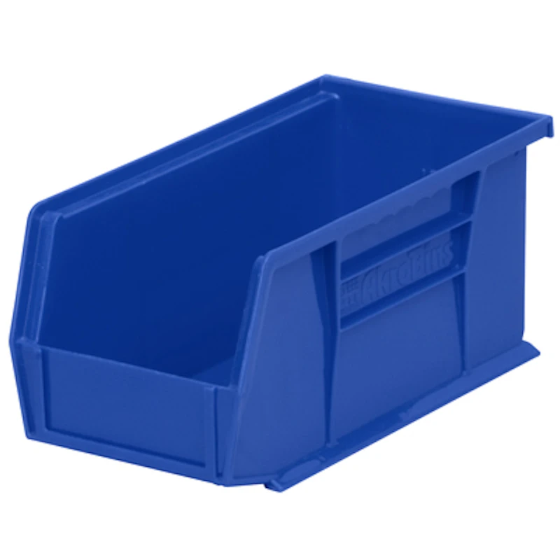10-7/8" L x 5-1/2" W x 5" Hgt. OD Blue Storage Bin
