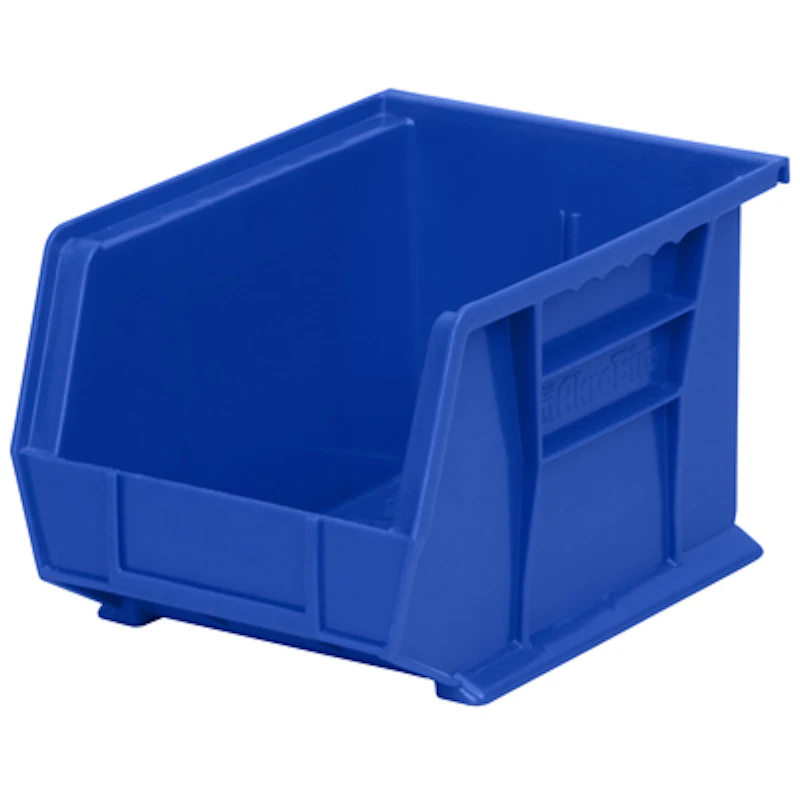 10-3/4" L x 8-1/4" W x 7" Hgt. OD Blue Storage Bin