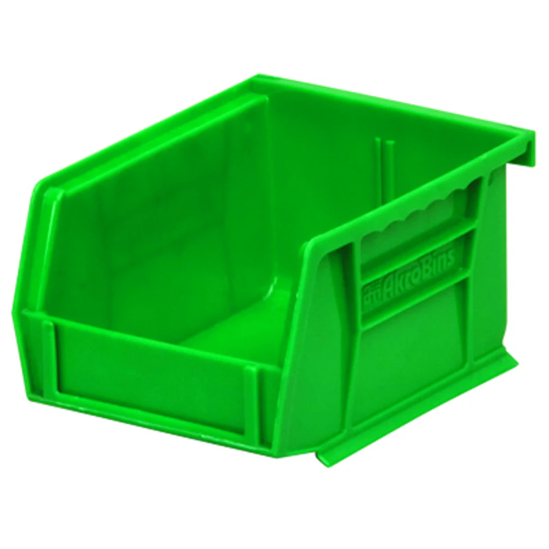5-3/8" L x 4-1/8" W x 3" Hgt. OD Green Storage Bin