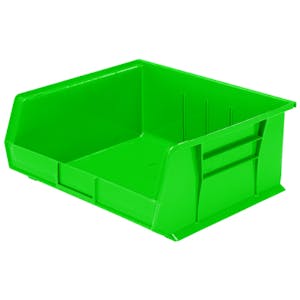 14-3/4" L x 16-1/2" W x 7" Hgt. OD Green Storage Bin