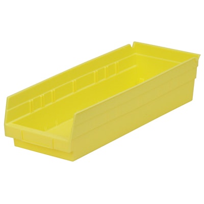 Yellow Akro-Mils® Shelf Bin - 17-7/8" L x 6-5/8" W x 4" Hgt.