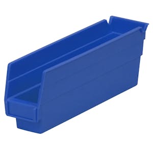 Blue Akro-Mils® Shelf Bin - 11-5/8" L x 2-3/4" W x 4" Hgt.