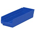 Blue Akro-Mils® Shelf Bin - 17-7/8" L x 6-5/8" W x 4" Hgt.