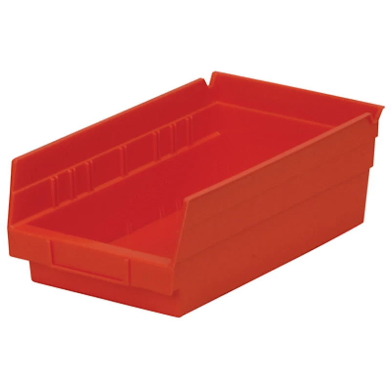 Red Akro-Mils® Shelf Bin - 11-5/8" L x 6-5/8" W x 4" Hgt.