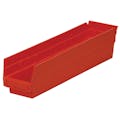 Red Akro-Mils® Shelf Bin - 17-7/8" L x 4-1/8" W x 4" Hgt.