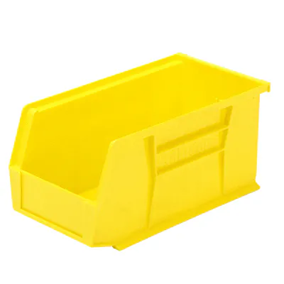 10-7/8" L x 5-1/2" W x 5" Hgt. OD Yellow Storage Bin