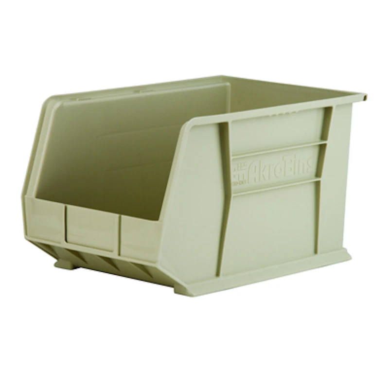 18" L x 11" W x 10" Hgt. OD Stone Storage Bin