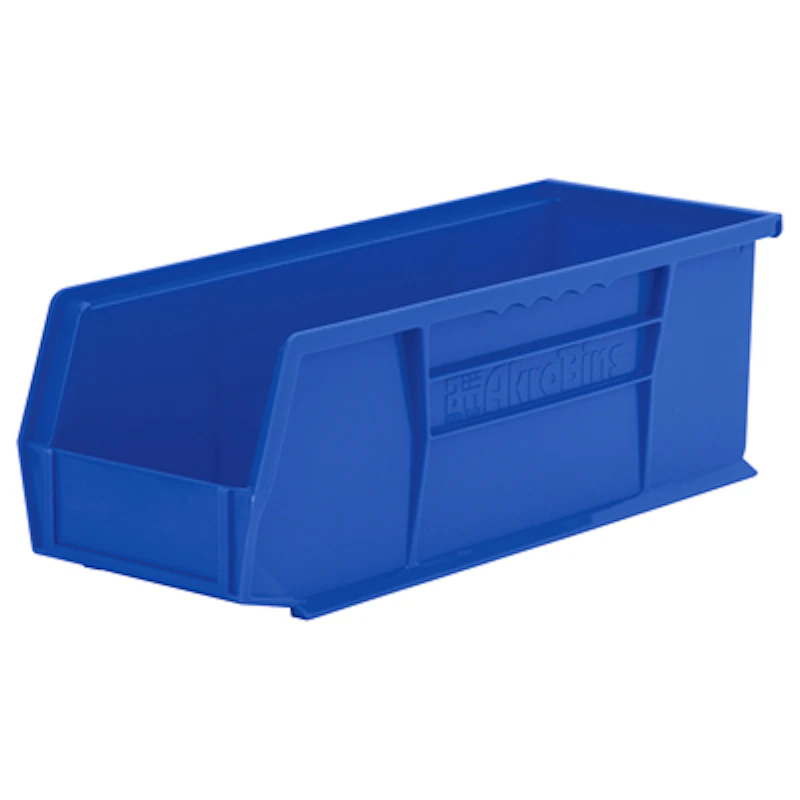 14-3/4" L x 5-1/2" W x 5" Hgt. OD Blue Storage Bin