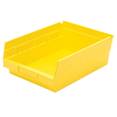 Yellow Akro-Mils® Shelf Bin - 11-5/8" L x 8-3/8" W x 4" Hgt.