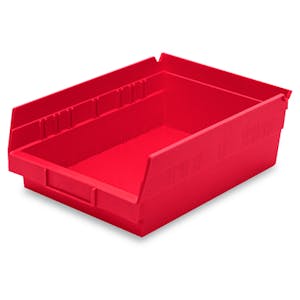 Red Akro-Mils® Shelf Bin - 11-5/8" L x 8-3/8" W x 4" Hgt.
