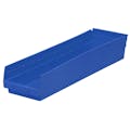 Blue Akro-Mils® Shelf Bin - 23-5/8" L x 6-5/8" W x 4" Hgt.
