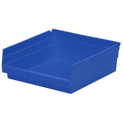 Blue Akro-Mils® Shelf Bin - 11-5/8" L x 11-1/8" W x 4" Hgt.