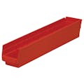 Red Akro-Mils® Shelf Bin - 23-5/8" L x 4-1/8" W x 4" Hgt.
