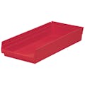 Red Akro-Mils® Shelf Bin - 23-5/8" L x 11-1/8" W x 4" Hgt.