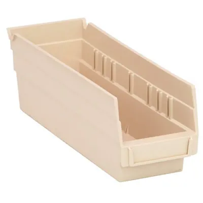 Ivory Quantum® Economy Shelf Bin - 11-5/8" L x 4-1/8" W x 4" Hgt.