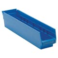 Blue Quantum® Economy Shelf Bin - 17-7/8" L x 4-1/8" W x 4" Hgt.