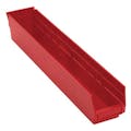 Red Quantum® Economy Shelf Bin - 23-5/8" L x 4-1/8" W x 4" Hgt.