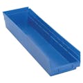 Blue Quantum® Economy Shelf Bin - 23-5/8" L x 6-5/8" W x 4" Hgt.