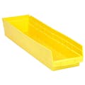 Yellow Quantum® Economy Shelf Bin - 23-5/8" L x 6-5/8" W x 4" Hgt.
