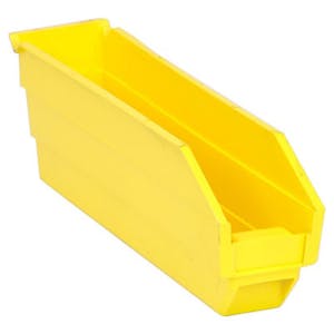 Yellow Quantum® Economy Shelf Bin - 11-5/8" L x 2-3/4" W x 4" Hgt.