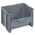 15-1/4" L x 19-7/8" W x 12-7/16" Hgt. Gray Quantum® Giant Stack Container