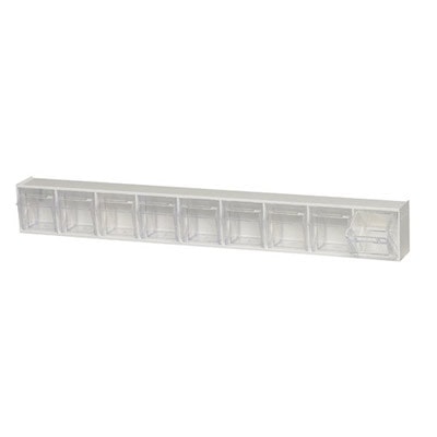 23-5/8" L x 3-1/8" W x 2-1/2" Hgt. White Tip Out Storage System with 9 Bins