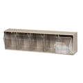 23-5/8" L x 6-1/2" W x 5-1/4" Hgt. Ivory Tip Out Storage System with 5 Bins