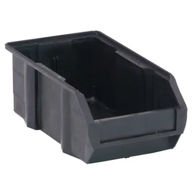 Quantum® Black Conductive Stack & Hang Bin - 7-3/8" L x 4-1/8" W x 3" Hgt.