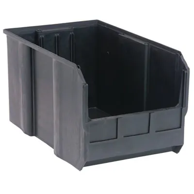 Quantum® Black Conductive Stack & Hang Bin - 18" L x 11" W x 10" Hgt.