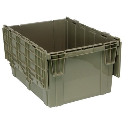 28-1/8" L x 20-5/8" W x 15-5/8" Hgt. Heavy-Duty Attached Top Container