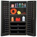 Black Quantum® Heavy Duty 36" Wide Cabinet w/Adjustable Shelves