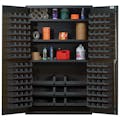Black Quantum® Heavy Duty 48" Wide Cabinet w/Adjustable Shelves