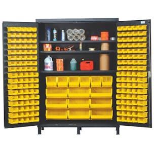 Quantum® Heavy Duty 60" Wide Cabinet with Adjustable Shelves