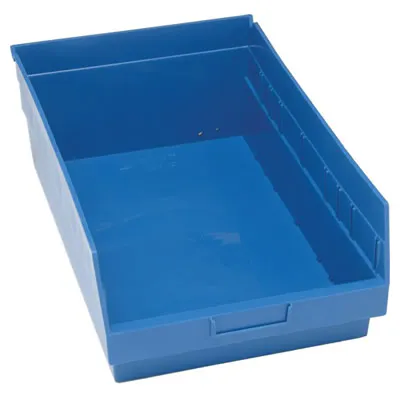 17-7/8" L x 11-1/8" W x 6" Hgt. Blue Quantum® Store-More Shelf Bin