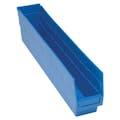 23-5/8" L x 4-1/8" W x 6" Hgt. Blue Quantum® Store-More Shelf Bin