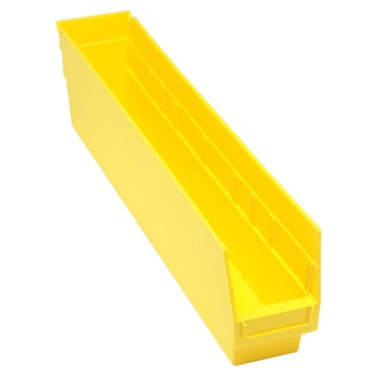 23-5/8" L x 4-1/8" W x 6" Hgt. Yellow Quantum® Store-More Shelf Bin