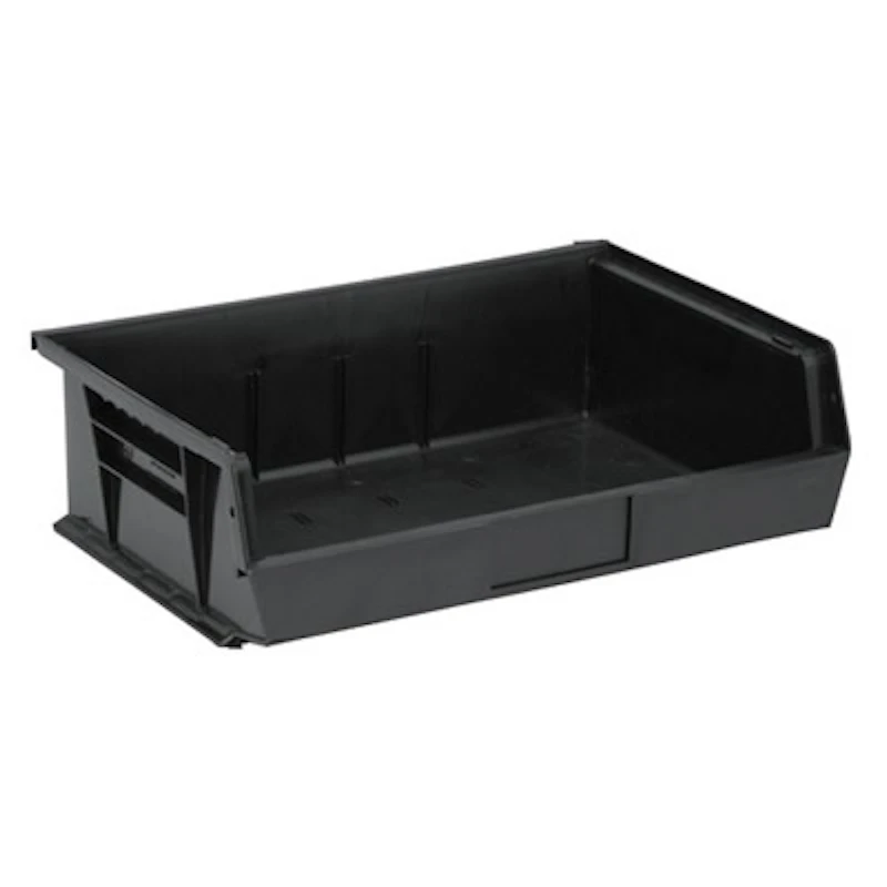Black Quantum® Ultra Series Stack & Hang Bin - 10-7/8" L x 16-1/2" W x 5" Hgt.