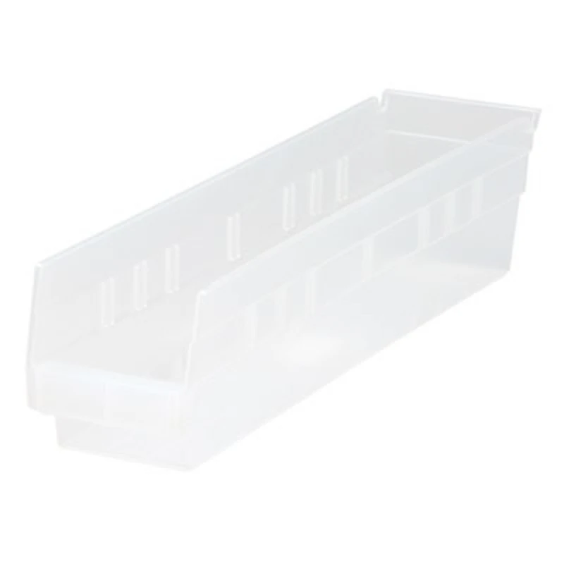 17-7/8" L x 4-1/8" W x 4" Hgt. Quantum® Clear Economy Shelf Bin