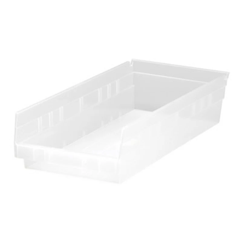 17-7/8" L x 8-3/8" W x 4" Hgt. Quantum® Clear Economy Shelf Bin