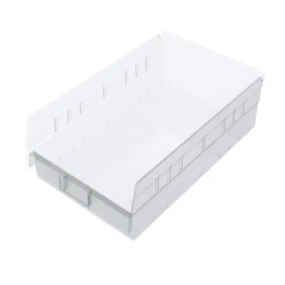 17-7/8" L x 8-3/8" W x 4" Hgt. OD Akro-Mils® Clear Storage Shelf Bin