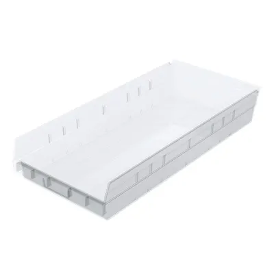 23-5/8" L x 11-1/8" W x 4" Hgt. OD Akro-Mils® Clear Storage Shelf Bin