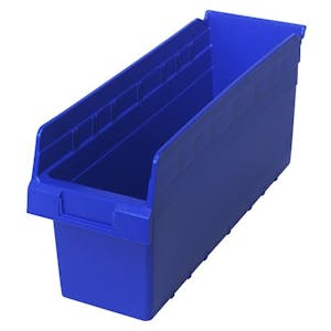 17-7/8" L x 6-5/8" W x 8" Hgt. Blue Store-Max Shelf Bin