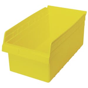 17-7/8" L x 11-1/8" W x 8" Hgt. Yellow Store-Max Shelf Bin