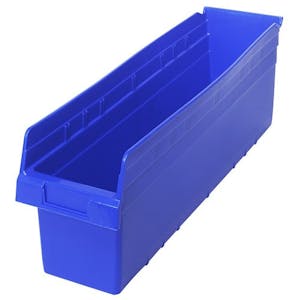23-5/8" L x 6-5/8" W x 8" Hgt. Blue Store-Max Shelf Bin