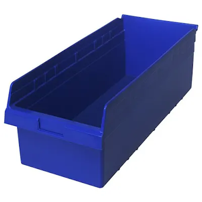 23-5/8" L x 11-1/8" W x 8" Hgt. Blue Store-Max Shelf Bin