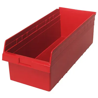 23-5/8" L x 11-1/8" W x 8" Hgt. Red Store-Max Shelf Bin