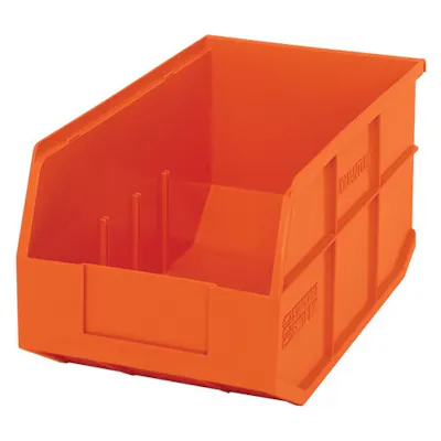 14" L x 8-1/4" W x 7" Hgt. Quantum® Orange Stackable Shelf Bin